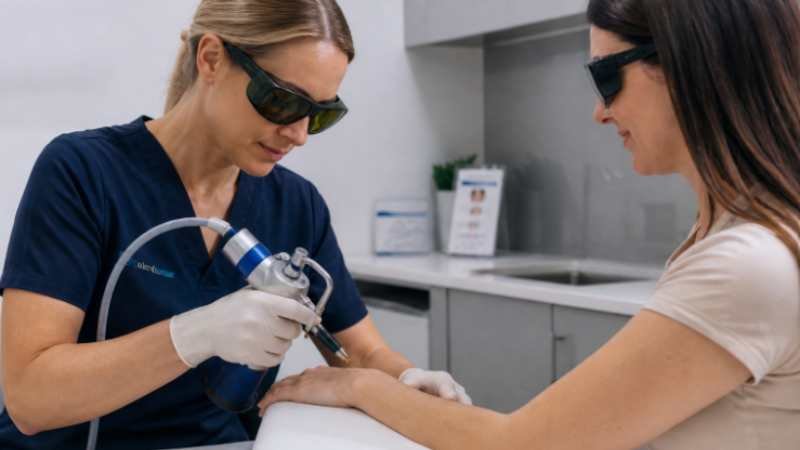 Cryotherapy for skin spots