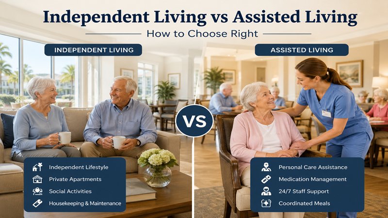 Independent Living vs Assisted Living